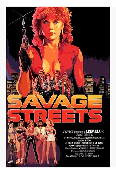 Universal Ζωγραφική ζωγραφική με θέμα το Wild Streets, Ξύλινη διακοσμητική αφίσα