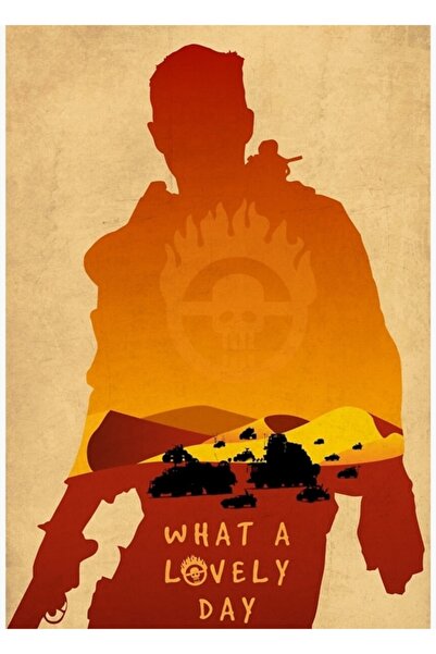 Universal Μινιμαλιστική Ξύλινη Αφίσα Διακοσμητική Ζωγραφική Mad Max