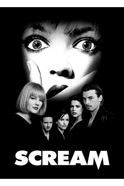 Universal Τέχνη ζωγραφικής για ταινίες Scream, Ξύλινη διακοσμητική αφίσα