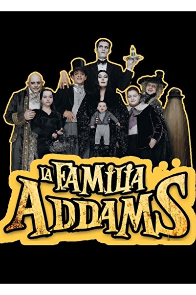 Universal Διακοσμητική ξύλινη αφίσα ζωγραφικής της οικογένειας Άνταμς