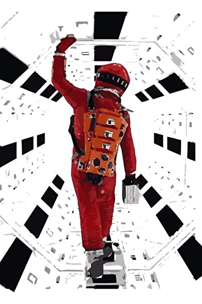 Universal 2001: Ένα διαστημικό ταξίδι (1968) Ξύλινη διακοσμητική αφίσα ζωγραφ...