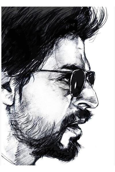 Universal Σαχ Ρουκ Καν: Η αγάπη είναι ζωγραφική - Ξύλινη διακοσμητική αφίσα