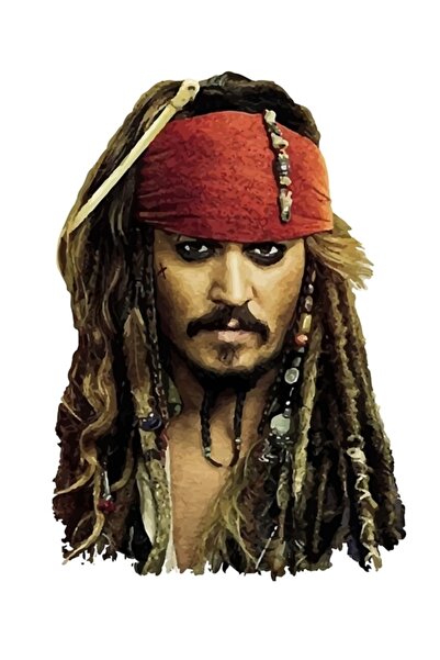Universal Poster decorativ din lemn cu Căpitanul Jack Sparrow