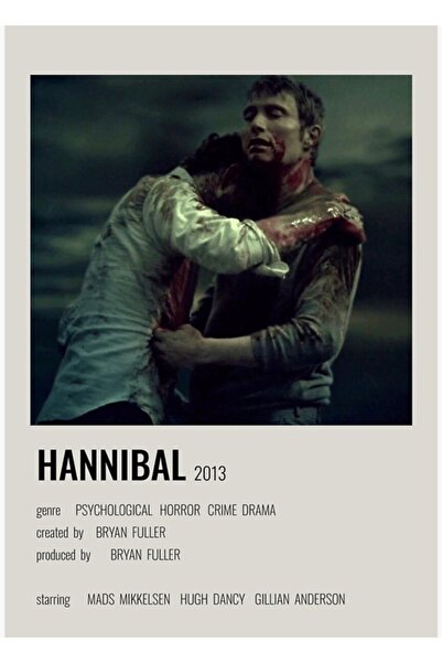 Universal Hannibal Minimalist Poster Tablo Ahşap Poster Dekoratif
