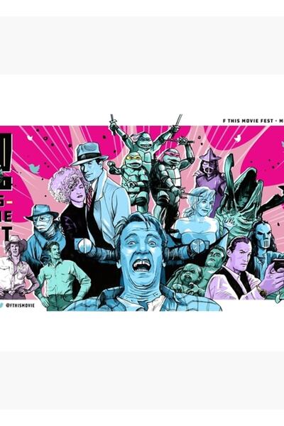 Universal Afiș F This Movie Fest 2020, Poster decorativ din lemn "