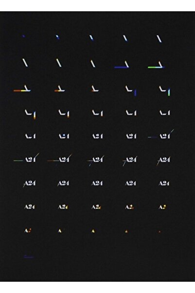 Universal Дървен декоративен плакат с дизайн на лого A24 за маса