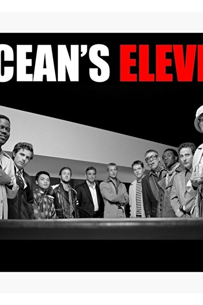 Universal Ocean's Eleven Ensemble (2001) Ξύλινη Διακοσμητική Αφίσα Τέχνης