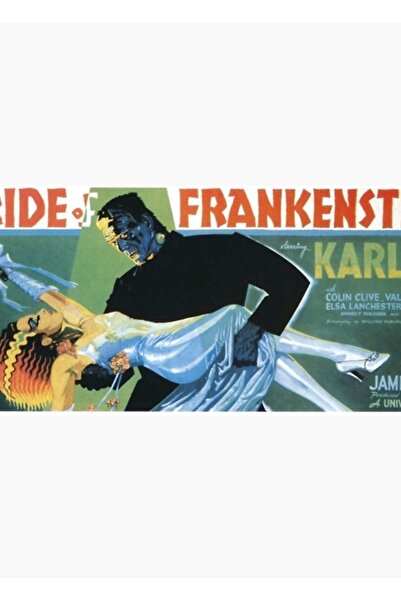 Universal Η νύφη του Φρανκενστάιν Αφίσα Ταινίας Ξύλινη Διακοσμητική Αφίσα