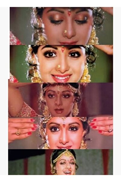 Universal Poster decorativ din lemn Sridevi Heart Queen