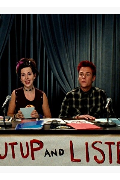 Universal Poștă decorativă din lemn cu mesajul „Închide-ți gura și ascultă”