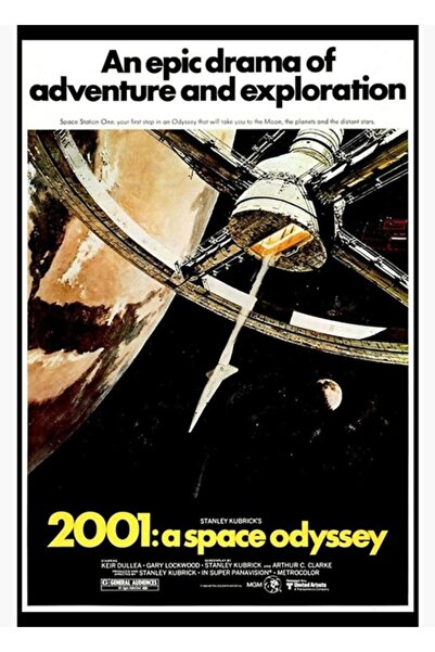 Universal 2001 Ξύλινη διακοσμητική αφίσα τέχνης "A Space Odyssey"