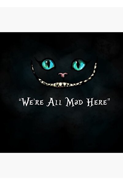 Universal Poster decorativ din lemn cu pisica Cheshire