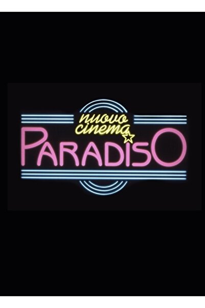 Universal Cinema Paradiso Πινακίδα Νέον Ξύλινη Αφίσα Διακοσμητική