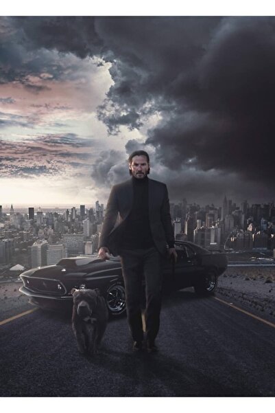 Universal Декоративен дървен плакат за маса Джон Уик