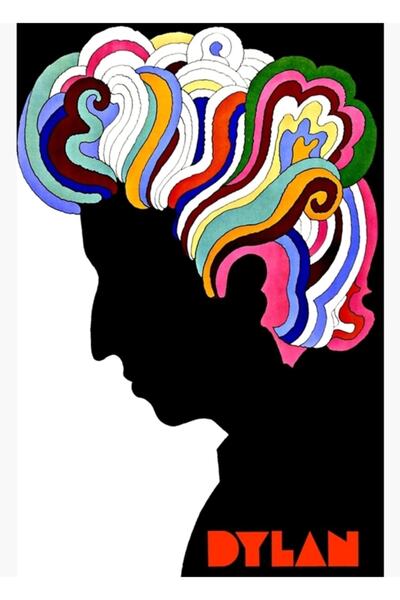 Universal Poster decorativ din lemn Dylan Retro Tablo