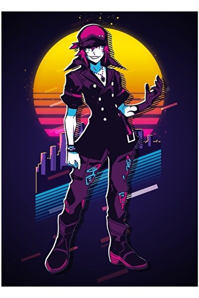 Universal Sho - Neo Twewy *80s Retro* Slikarski Drveni Poster Dekorativni