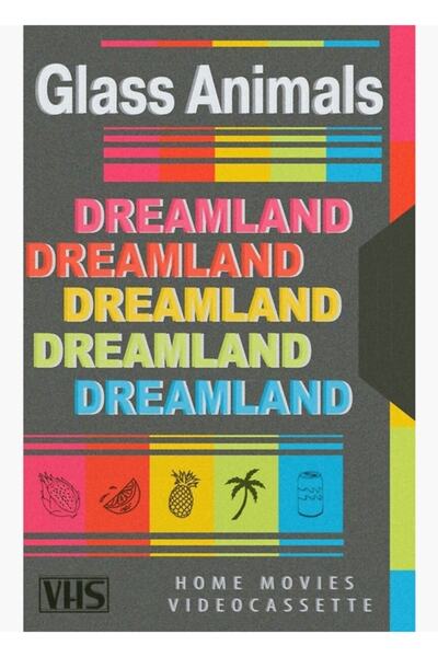 Universal Dreamland Glass Animals Retro Vhs - Poster decorativ din lemn cu pi...
