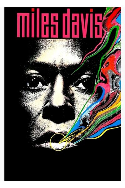 Universal Poster decorativ din lemn, pictat retro, concert Miles Vintage Davis