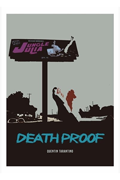 Universal Death Proof Ρετρό Ξύλινη Διακοσμητική Αφίσα Ταινίας/Εκτύπωση Ταινίας