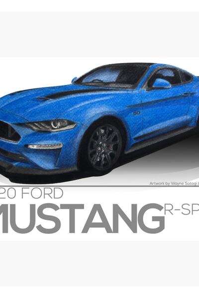 Universal 2020 Ford Mustang Gt Fastback "Experienced Series" Ξύλινη διακοσμητ...