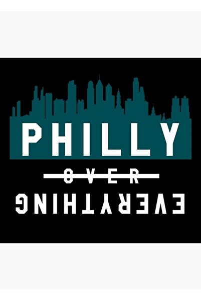 Universal Philly Over Everything - Μαύρο/πράσινο Ξύλινο Διακοσμητικό Αφίσα Ζω...