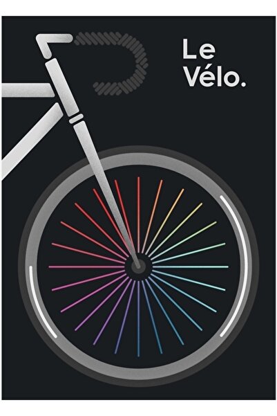 Universal Le Velo Noir Tablo Poster decorativ din lemn