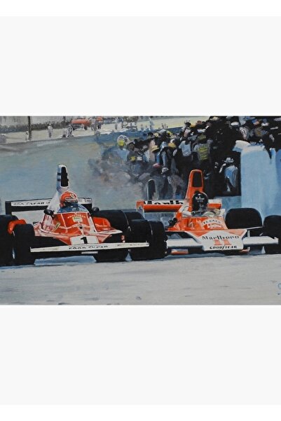 Universal Νίκι Λάουντα εναντίον Τζέιμς Χαντ Ξύλινη Διακοσμητική Αφίσα Ζωγραφικής