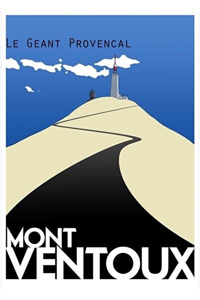 Universal Διακοσμητική ξύλινη αφίσα τέχνης Mont Ventoux