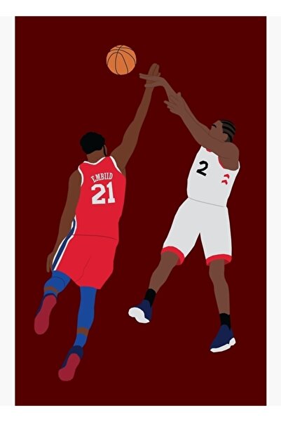Universal Poster decorativ din lemn Kawhi Buzzer Beater