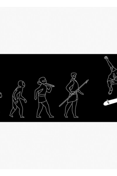 Universal Εξέλιξη του Skateboard Unisex, Δώρο Skateboard Evolution, Ξύλινη Δι...