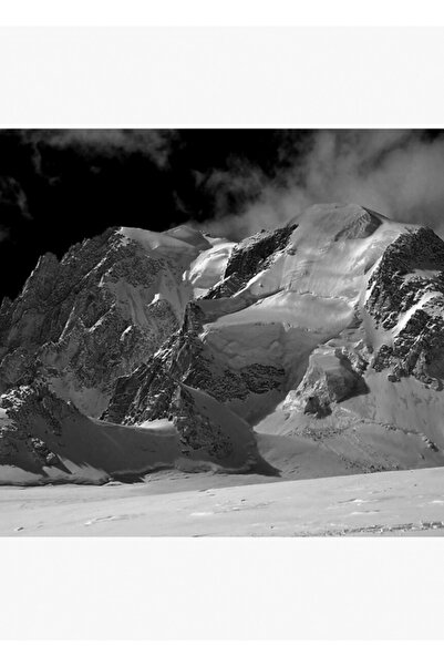 Universal Διακοσμητική ξύλινη αφίσα ζωγραφικής τέχνης Mont Blanc