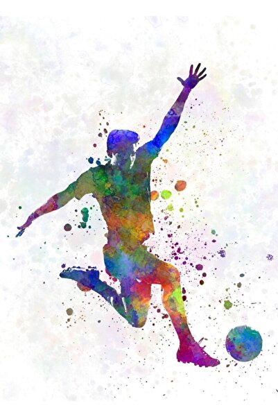 Universal Άνδρας ποδοσφαιριστής 05 Ξύλινη διακοσμητική αφίσα