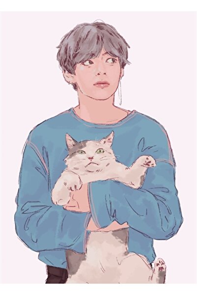 Universal Tae Holding Kedi Tablo Ξύλινη Διακοσμητική Αφίσα Κωδικός3295