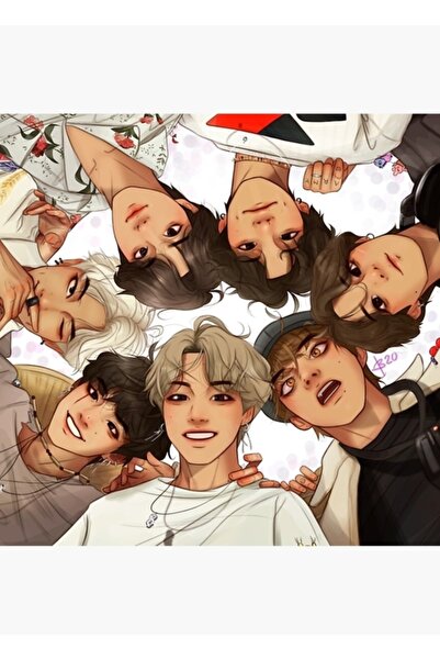 Universal Bangtan 7 Ξύλινη Διακοσμητική Αφίσα Ζωγραφικής Κωδικός4899