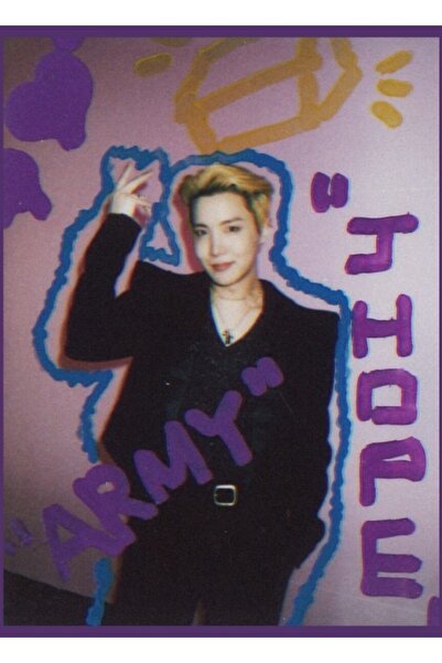 Universal Jhope Butter Polaroid Αισθητικός Πίνακας Ξύλινη Αφίσα Διακοσμητικός...