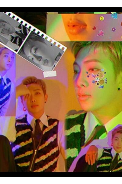 Universal Namjoon Ανεξάρτητη Παιδική Αισθητική Ζωγραφική Ξύλινη Αφίσα Διακοσμ...
