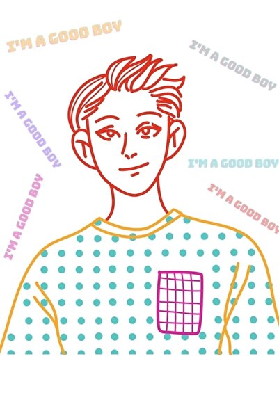 Universal Είμαι ένα καλό παιδί - Ξύλινη αφίσα για ζωγραφική, διακοσμητική, Κω...