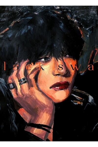 Universal Taehyung Black Swan Εκτύπωση Ξύλινη Αφίσα Διακοσμητική Ξύλινη Αφίσα...