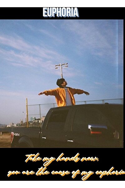 Universal Poster decorativ din lemn Euphoria Tablo Kod6140