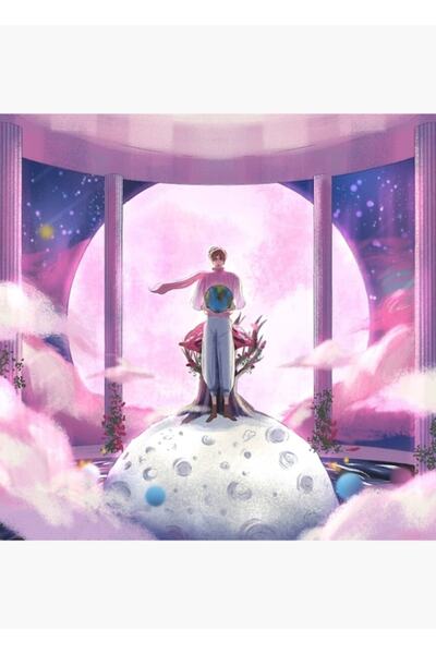 Universal Διακοσμητική ξύλινη αφίσα ζωγραφικής τέχνης Little Moon Jin Prince ...