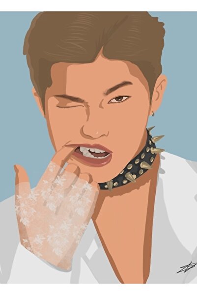 Universal Διακοσμητική Ξύλινη Αφίσα Τραπεζιού Namjoon Κωδικός5499