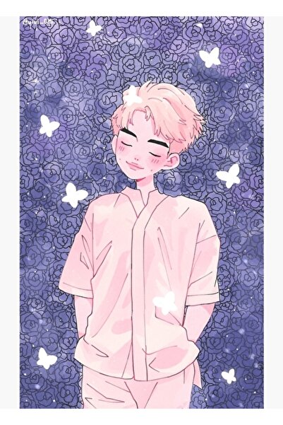 Universal Εικονογράφηση Λουλουδιών Ξύλινη Διακοσμητική Αφίσα Κωδ.5694