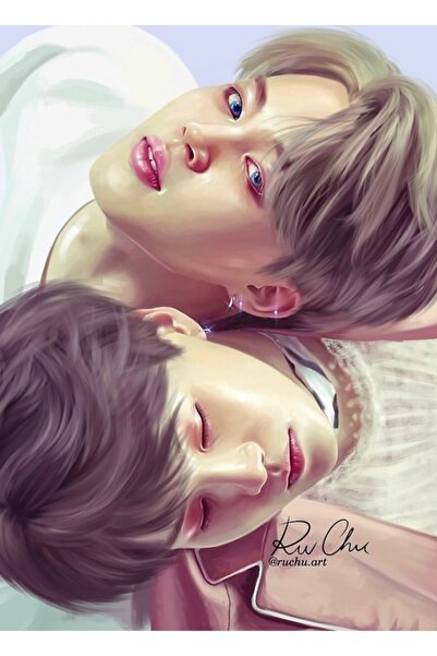 Universal Yoonmin Bst- Jimin - Yoongi Poster decorativ din lemn Cod1399