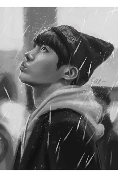 Universal Pictură Hoseok Yağmuru Poster decorativ din lemn Cod3831