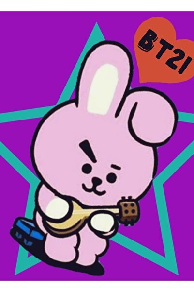 Universal Baby Bt21 Cookie Painting Poster decorativ din lemn Cod3025