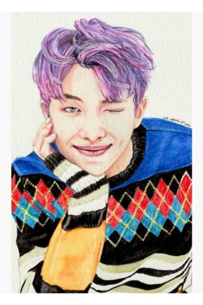 Universal Kim Namjoon Tablou de primăvară Poster decorativ din lemn Cod2114