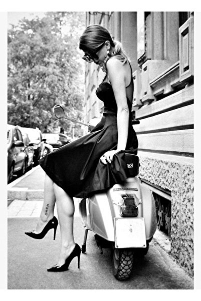 Universal Επιτραπέζια ξύλινη αφίσα διακοσμητική με μοντέρνο κορίτσι που ξαπλώ...