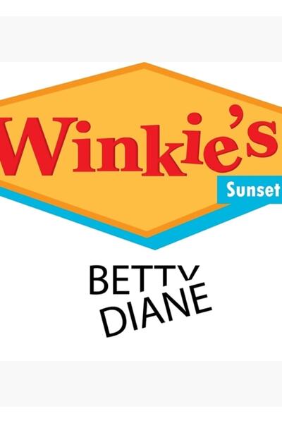 Universal Mulholland Drive Winkie's Name Tag Painting Ξύλινη διακοσμητική αφίσα