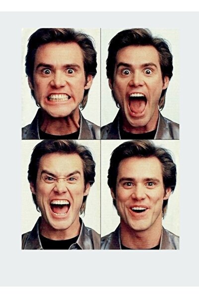 Universal Poster decorativ din lemn cu pictură colorată Jim Carrey