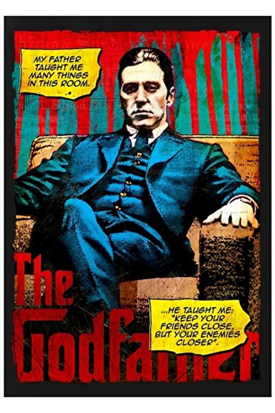 Universal Διακοσμητική Ξύλινη Αφίσα Τραπεζογραφίας  "Νονός "